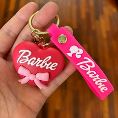 Llavero de Goma de Barbie - Corazón Barbie con Moño