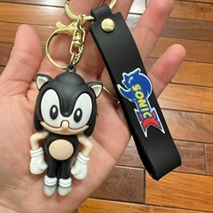 Llavero de Goma de Sonic - Negro 1