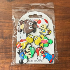 [12] Pins para Crocs x 6 De Super Mario Bros