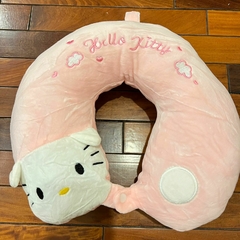 *Almohada de Viaje de Hello Kitty- Rosa y Blanco