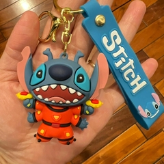 Llavero de Goma de Stitch Azul-