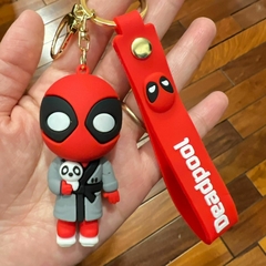 Llavero de Goma de Deadpool Negro - Con Perrito