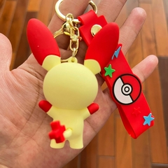 Llavero de Goma de Pikachu Pokemon Oreja Rojo - comprar online