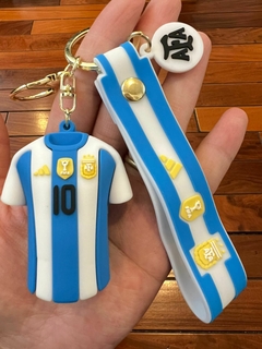 Llavero de Goma de Camiseta Argentina - 3 Estrellas AFA en internet