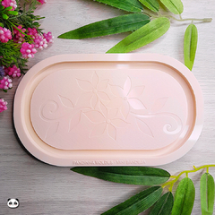 Molde de Silicone Mini Bandeja Floral