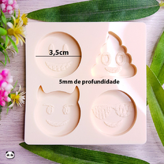 Molde de Silicone Redondo Emojis - comprar online