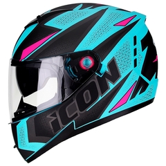 CAPACETE PEELS ICON C/ OCULOS FAST PRETO FOSCO / BRANCO