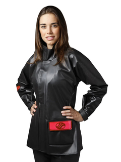 CAPA CHUVA CONJUNTO PVC ALBA EUROPA FEM. PRETA - loja online