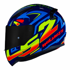 CAPACETE LS2 RAPID FF353 TAGLINE AZUL / AMARELO na internet