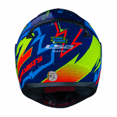 CAPACETE LS2 RAPID FF353 TAGLINE AZUL / AMARELO - loja online