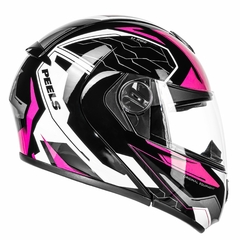 CAPACETE PEELS U-RB2 OCEAN PRETO / ROSA - comprar online