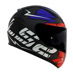 CAPACETE LS2 RAPID FF353 CROMO PRETO / VERMELHO / AZUL FOSCO - comprar online