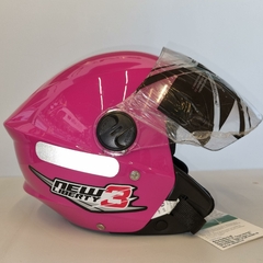 CAPACETE PROTORK NEW LIBERTY THREE ROSA - Mobivile - Motos, Capacetes e Acessórios