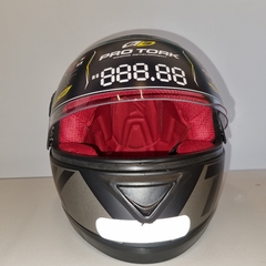 CAPACETE PROTORK EVOLUTION G7 PRETO FOSCO/VERMELHO - comprar online