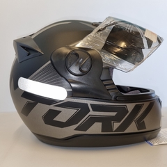 CAPACETE PROTORK EVOLUTION G7 PRETO FOSCO/CINZA - loja online