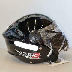 Imagem do CAPACETE PROTORK NEW LIBERTY THREE PRETO BRILHANTE