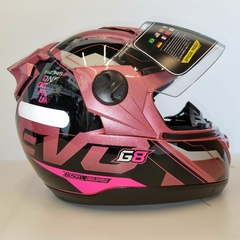 CAPACETE PROTORK EVOLUTION G8 EVO ROSA - Mobivile - Motos, Capacetes e Acessórios