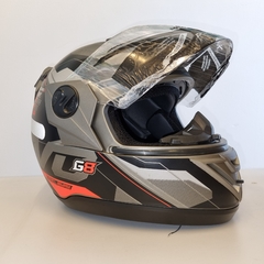 CAPACETE PROTORK EVOLUTION G8 EVO CINZA/LARANJA - Mobivile - Motos, Capacetes e Acessórios