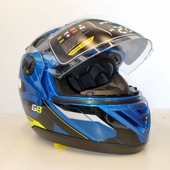 Imagem do CAPACETE PROTORK EVOLUTION G8 EVO AZUL/AMARELO