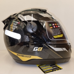 CAPACETE PROTORK EVOLUTION G8 EVO PRETO BRILHANTE - loja online