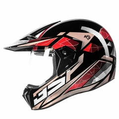 CAPACETE BIEFFE 3 SPORT 30TH PRETO / VERMELHO