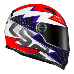 CAPACETE LS2 FF358 CLASSIC SPEEDY BRANCO/LARANJA - comprar online