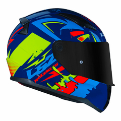 CAPACETE LS2 RAPID FF353 TAGLINE AZUL / AMARELO