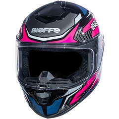 CAPACETE BIEFFE B-12 MISANO PRETO / ROSA - comprar online