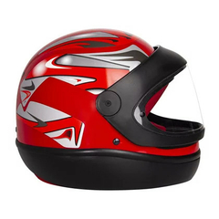 CAPACETE SAN MARINO VERMELHO BRILHANTE GRAFIC - comprar online