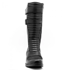 BOTA ATRON MOTOC. FEM. CANO ALTO PRETA REFLETIVA - COURO - 9118 - comprar online