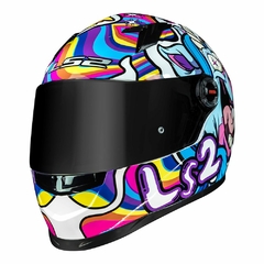 CAPACETE LS2 FF358 CLASSIC BUBBLE BRANCO - comprar online