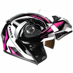 CAPACETE PEELS U-RB2 OCEAN PRETO / ROSA - comprar online