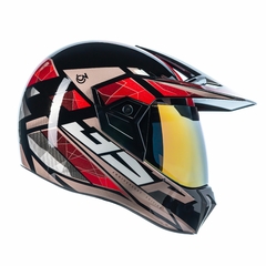 CAPACETE BIEFFE 3 SPORT 30TH PRETO / VERMELHO na internet