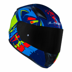 CAPACETE LS2 RAPID FF353 TAGLINE AZUL / AMARELO - comprar online