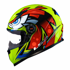 CAPACETE LS2 FF358 CLASSIC TRIBAL AMARELO/VERMELHO - Mobivile - Motos, Capacetes e Acessórios