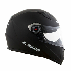 CAPACETE LS2 FF358 CLASSIC MONOCOLOR PRETO FOSCO - comprar online