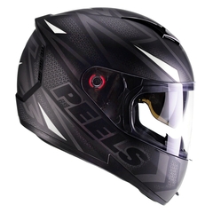 CAPACETE PEELS ICON C/ OCULOS FAST PRETO FOSCO / BRANCO