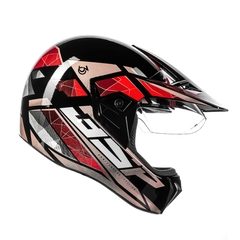 CAPACETE BIEFFE 3 SPORT 30TH PRETO / VERMELHO