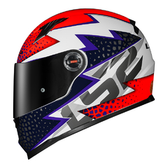 CAPACETE LS2 FF358 CLASSIC SPEEDY BRANCO/LARANJA - Mobivile - Motos, Capacetes e Acessórios