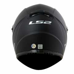 CAPACETE LS2 FF358 CLASSIC MONOCOLOR PRETO FOSCO - comprar online