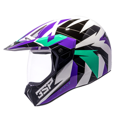 CAPACETE BIEFFE 3 SPORT HILLS BRANCO / ROXO - loja online