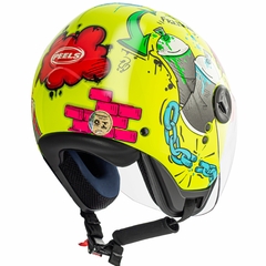 CAPACETE PEELS FREEWAY STREET AMARELO LIMAO / AZUL