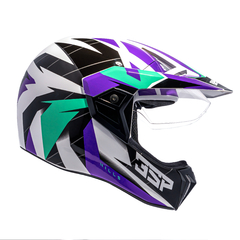 CAPACETE BIEFFE 3 SPORT HILLS BRANCO / ROXO - comprar online