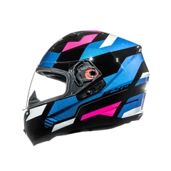 CAPACETE BIEFFE B-40 SPECT PRETO / ROSA - loja online