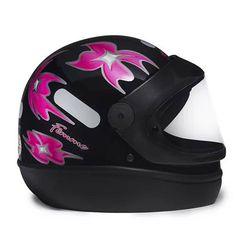 CAPACETE SAN MARINO PRETO BRILHANTE FEM. - Mobivile - Motos, Capacetes e Acessórios