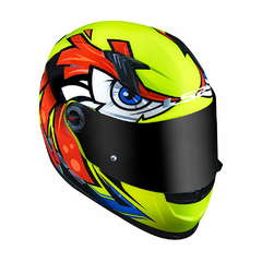 CAPACETE LS2 FF358 CLASSIC TRIBAL AMARELO/VERMELHO