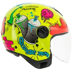 CAPACETE PEELS FREEWAY STREET AMARELO LIMAO / AZUL - comprar online