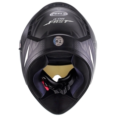 CAPACETE PEELS ICON C/ OCULOS FAST PRETO FOSCO / BRANCO - loja online