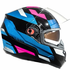 Imagem do CAPACETE BIEFFE B-40 SPECT PRETO / ROSA