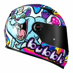 CAPACETE LS2 FF358 CLASSIC BUBBLE BRANCO - Mobivile - Motos, Capacetes e Acessórios